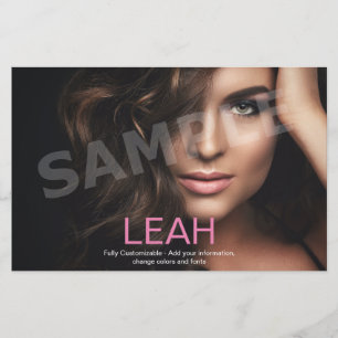 1-seitige Modell-Headshot-Karte Flyer