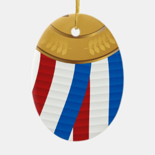 1. Setzen Sie Goldmedaille Keramik Ornament