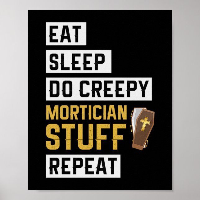 1.Sleep Do Creepy Mortician Stuff Wiederholung Poster (Vorne)