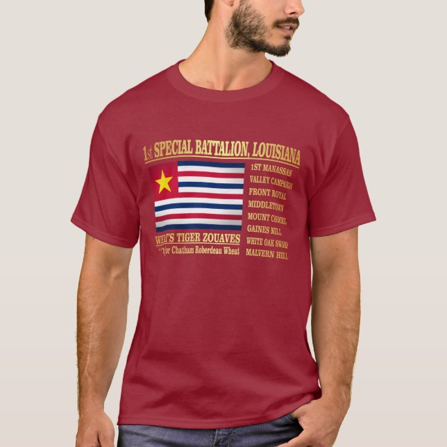 1. Sonderbataillon, Louisiana Infanterie (BA2) T-Shirt (Vorderseite)