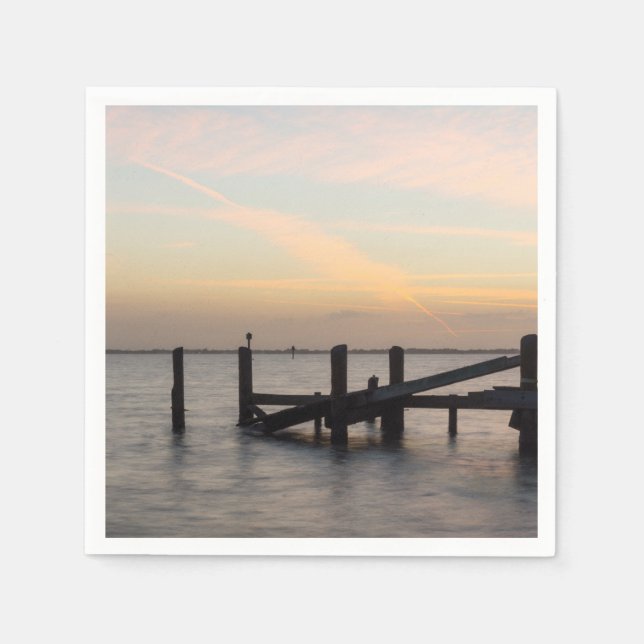 1. Sonnenuntergang 2017 Cocoa Beach Serviette (Vorderseite)