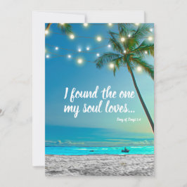 1 Soul Lieben Tropical Beach Save the Date gefunde Ankündigung
