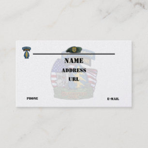 1. Special Force Patch Flash Business Card Visitenkarte