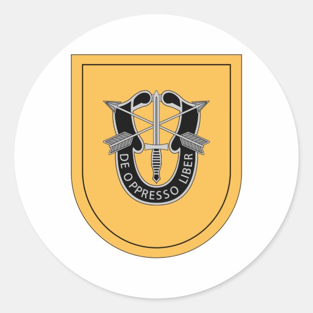 1. Special Forces Group Flash Runder Aufkleber (Vorderseite)
