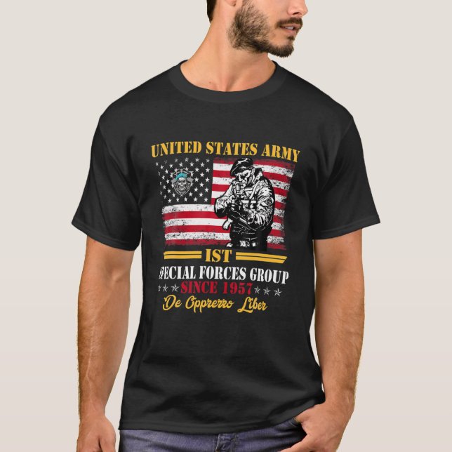 1. Special Forces Group US American Veteran 4Th O T-Shirt (Vorderseite)
