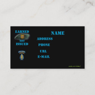 1. Spezialeinheit Gruppenvets Iraq Visitenkarte