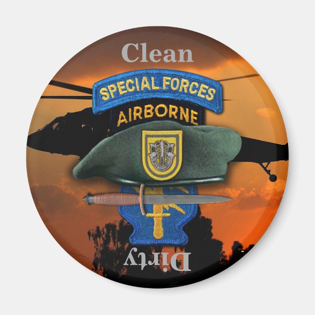 1. Spezialeinsatzgruppe Grüne Berets SFG SF Vets Magnet (Vorne)