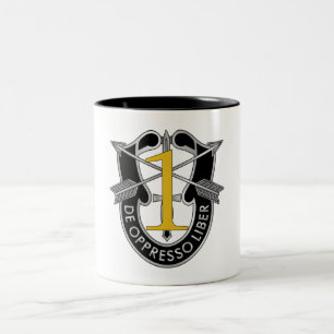 1. Spezielle Kraft-Gruppen-Wappen Zweifarbige Tasse