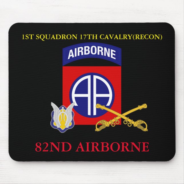 1. SQUADRON 17. CAVALRY(RECON) 82. IM FLUGZEUG MOUSEPAD (Vorne)