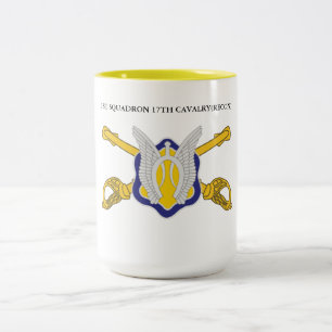 1. SQUADRON 17. CAVALRY(RECON)  ZWEIFARBIGE TASSE