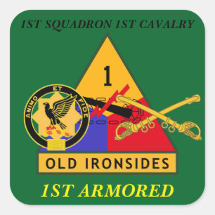 1. SQUADRON 1. CAVALRY 1. ARMORED STICKERS
