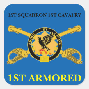 1. SQUADRON 1. CAVALRY 1. ARMORED STICKERS