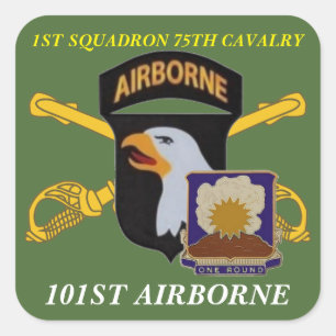 1. SQUADRON 75. CAVALRY 101. IM FLUGZEUG STICKER