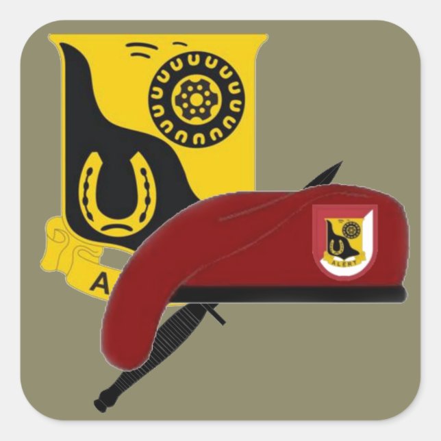 1. SQUADRON 91ST CAVALRY 173D IM FLUGZEUG STICKER (Vorderseite)