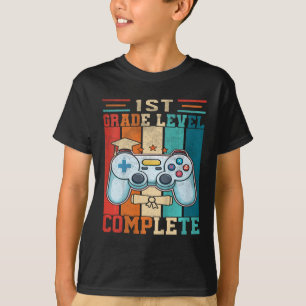 1. Stufe Abschluss Gaming Letzten Schultag T-Shirt