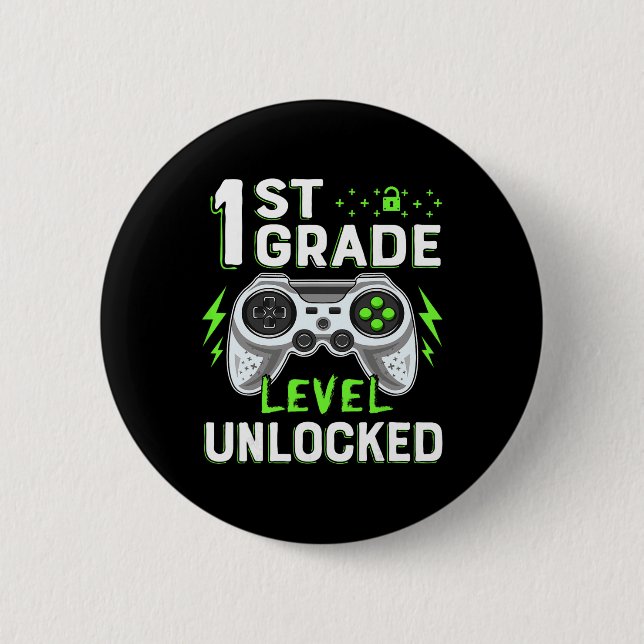 1. Stufe des ungesicherten Videospiels CK to Schoo Button (Vorderseite)