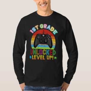 1. Stufe Entsperrt Level-Up-Video-Spielekonsole BA T-Shirt