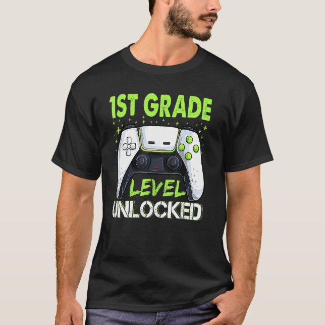 1. Stufe Entsperrtes Kleidungsstück zurück zur Sch T-Shirt (Vorderseite)