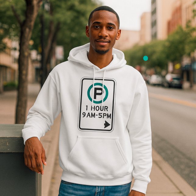 1 Stunde Parkplatz für kontrollierte Parkplätze Hoodie (Von Creator hochgeladen)