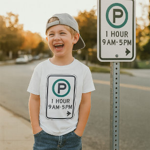 1 Stunde Parkplatz für kontrollierte Parkplätze T-Shirt