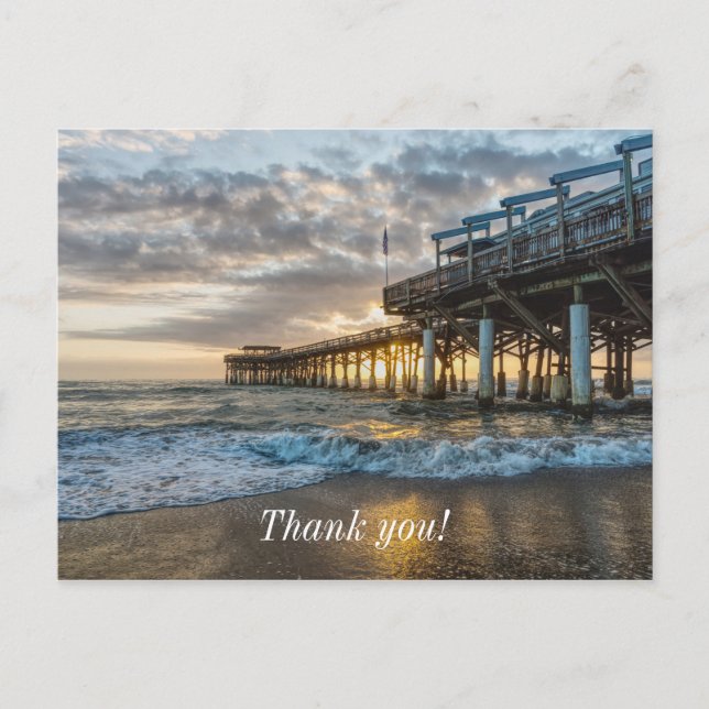1. Sunrise 2017 Cocoa Beach Vielen Dank Postkarte (Vorderseite)