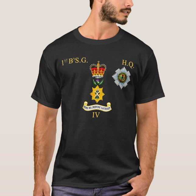 1. T - Shirt Bn Scots Guards Headquarter Company (Vorderseite)