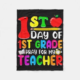 1. Tag der 1. Klasse, bete für meinen Lehrer, zurü Fleecedecke