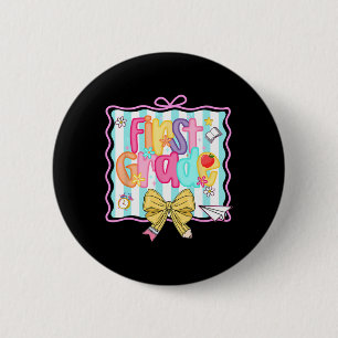 1. Tag der 1. Stufe Preppy zurück zur Schule erste Button