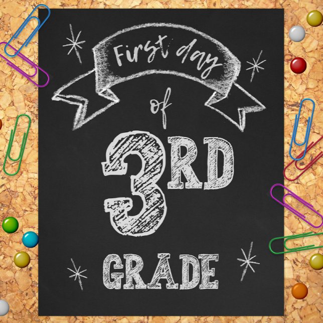 1. Tag der 3. Klasse, erster Tag zurück zur Schule Fotodruck (Von Creator hochgeladen)