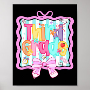 1. Tag der 3. Klasse Preppy Ck Zur Schule Dritte K Poster