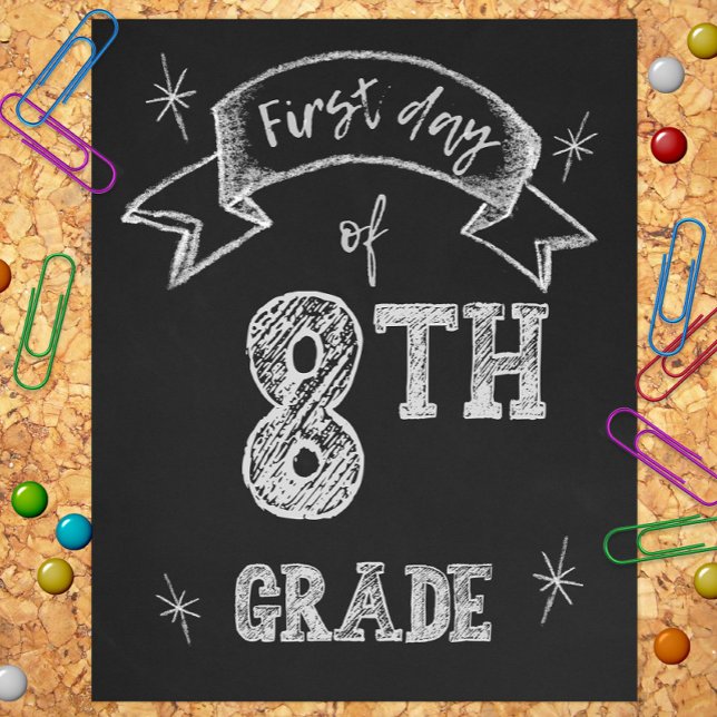 1. Tag der 8. Klasse, erster Tag zurück zur Schule Fotodruck (Von Creator hochgeladen)