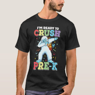 1. Tag der Schule Dabbing Yeti Zerstört Pre-K-Zurü T-Shirt