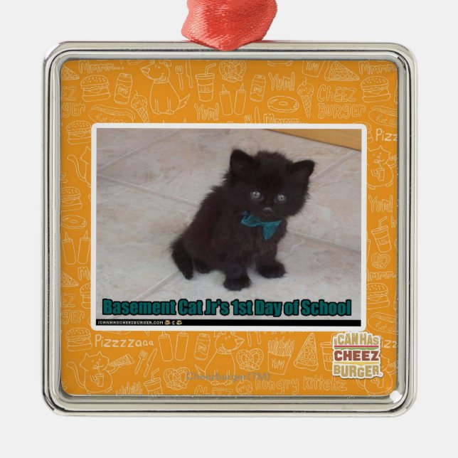 1. Tag der Schule Silbernes Ornament (Vorne)