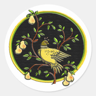 1. Tag des Weihnachtsaufklebers #2 Runder Aufkleber