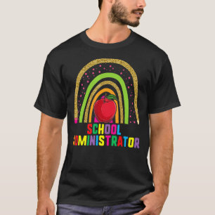 1. Tag Schulleiter Rainbow Back to S T-Shirt