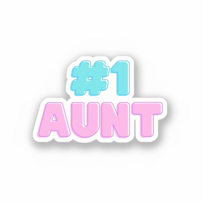 #1 Tante Sticker (Vorderseite)