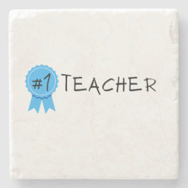 #1 Teacher Steinuntersetzer