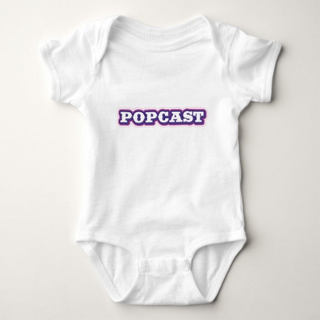 1-teilige POPCAST-Baby Baby Strampler (Vorderseite)