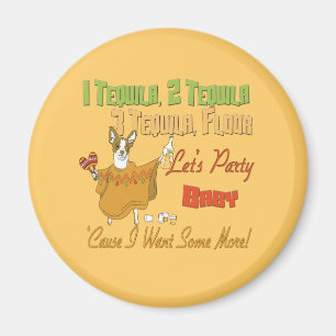1 Tequila 2 Tequila 3 Tequila Floor Magnet
