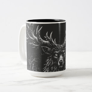 1. The Shadow Stag von BurnsInHell Zweifarbige Tasse