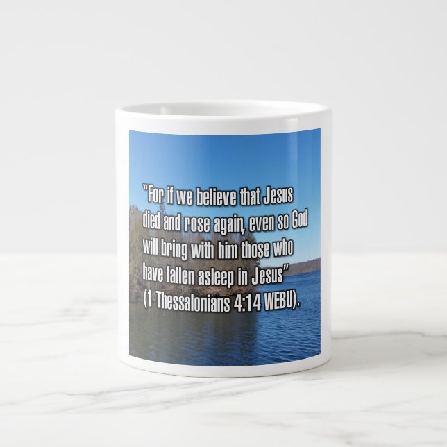 1 Thessalonicher 4:14 WEBU Tasse (Vorderseite)