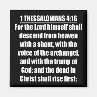 1 Thessalonicher 4:16 Herr herabsteigen Trompete G Magnet