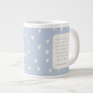 1. Thessalonicher 5,16-18 Bibelvers Freut euch all Jumbo-Tasse