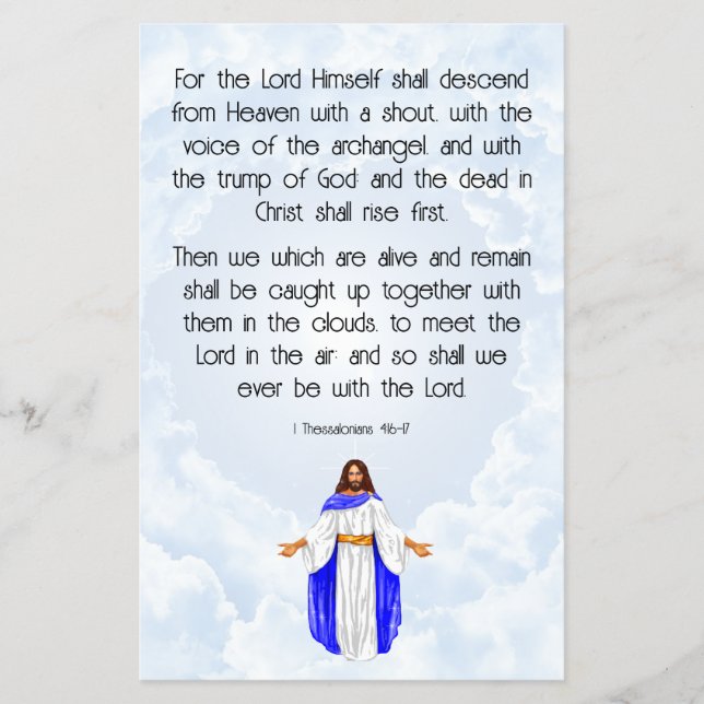 1 Thessaloniker 4:16-17 Flyer (Vorne)