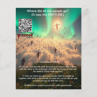 1 Thessaloniker 4:16-18 Flyer der Vergewaltigung