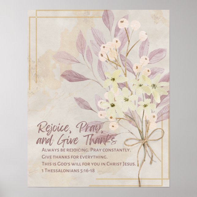 1 Thessaloniker 5:16-18 | Poster (Vorne)
