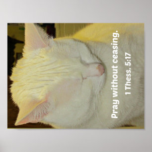 1 Thessaloniker 5:17 Betet ohne aufzuhören. Poster
