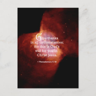 1 Thessaloniker 5:18 Postkarte