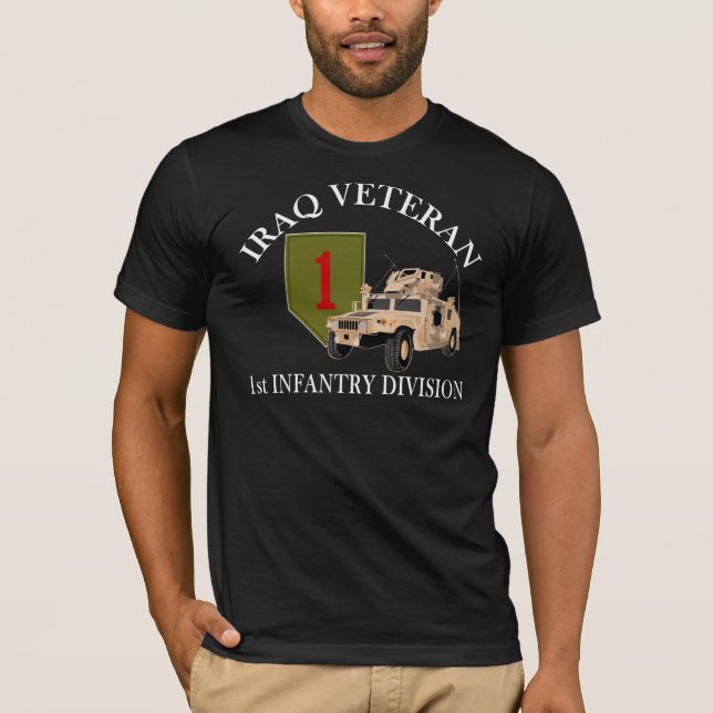 1. Tierarzt Identifikation der Irak - Humvee T-Shirt (Vorderseite)