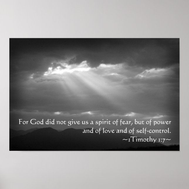1 Timothy 1:7 Poster (Vorne)